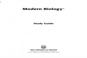 غلاف كتاب Modern Biology Study Guides بقلم أحد اخصائيين الاحياء غلاف كتاب Modern Biology Study Guides بقلم أحد اخصائيين الاحياء